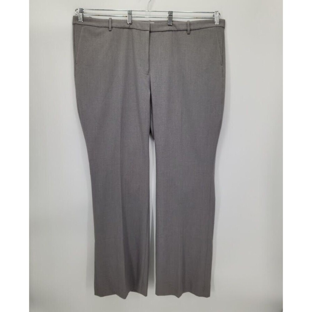 New J Crew Womens Classic Work Trouser Pants Gray Size 22 Plus